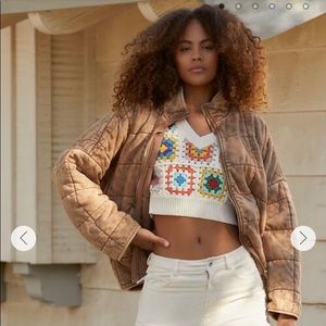 Forever 21 Quilted Zip-Up Jacket